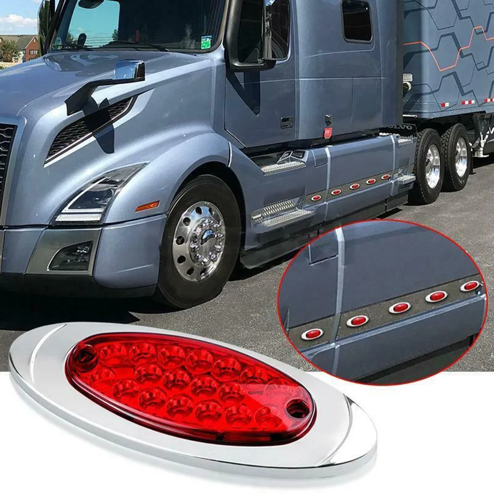 

12V/24V LED Light 2X ABS Clearance Indicator Lamp RV Side Marker Lights