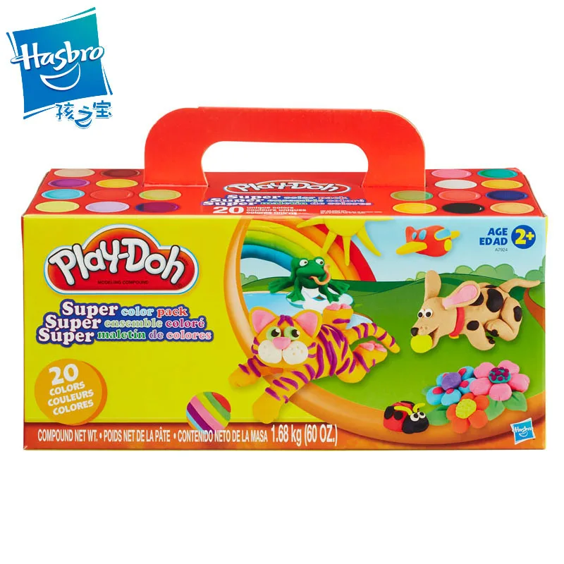 Hasbro Play Doh 20 цветов Burst Color ful Fluffy Floam Slime мягкий ароматизированный снятие стресса без