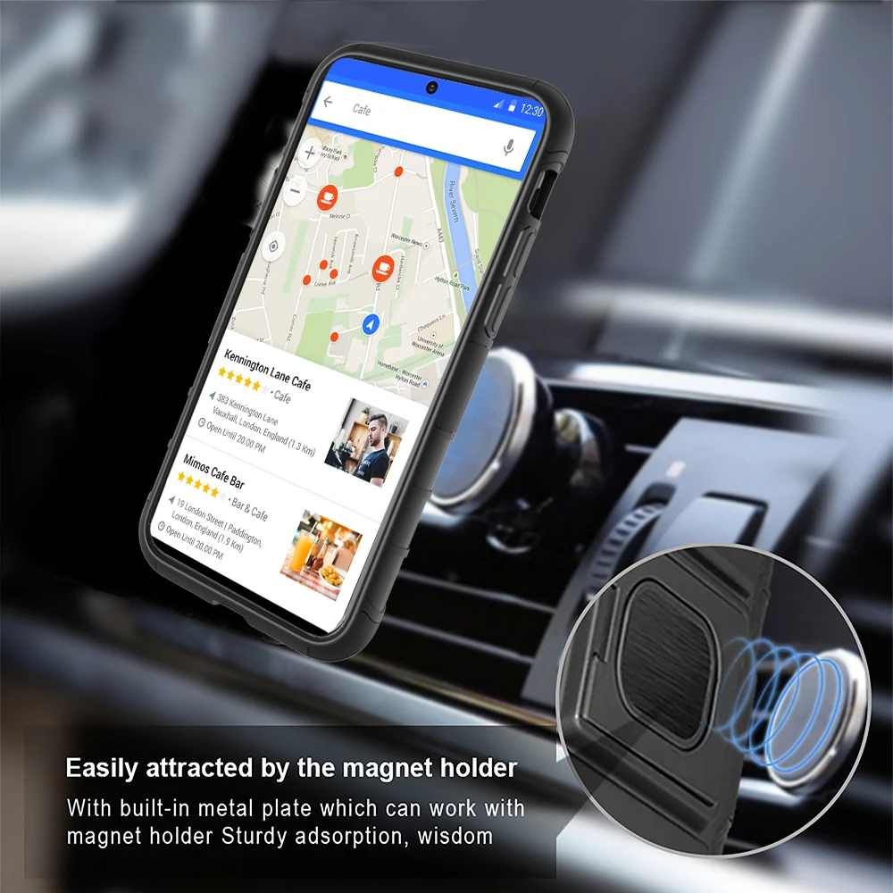 Чехол для телефона samsung Note 10 + полный защитный чехол кольцо держатель Зажим ремня