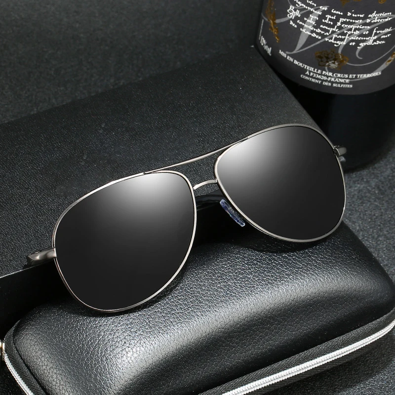 

New Men's Polarized Sunglasses Driving Sun Glasses For Men Brand Designer Male Vintage Black Pilot Sunglasses UV400 Gafas De Sol