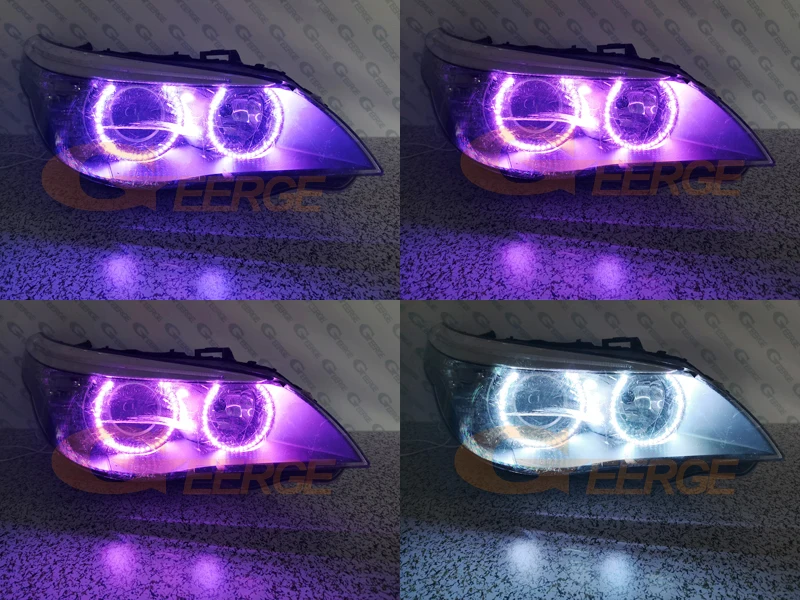 Для BMW E60 E61 LCI 528i 530i 535i 550i M5 2007 2010 RF remote Bluetooth App многоцветный ультра яркий RGB комплект