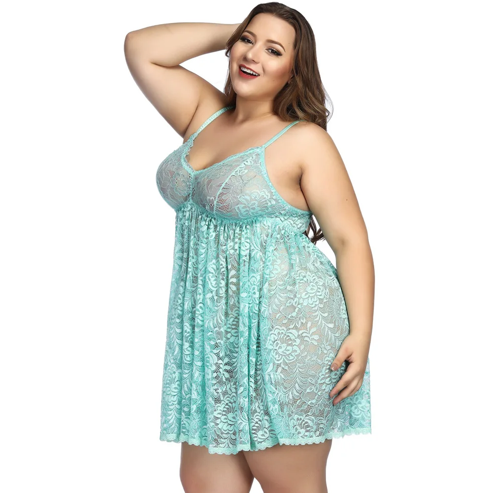 Сексуальное нижнее белье перспективное кружевное женское плюс размер 4XL Babydoll