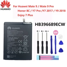 100% Original 4000mAh HB396689ECW Battery For Huawei Y9 2018/ Honor 8C BKK-TL00 FLA-LX1 LX2 LX3 L22 Play 8C Phone Batteries