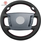 LQTENLEO черный чехол рулевого колеса автомобиля из натуральной кожи для BMW 7 серии E65 E66 730Li 740Li 745Li 750Li 755ih 760Li 2001-2008