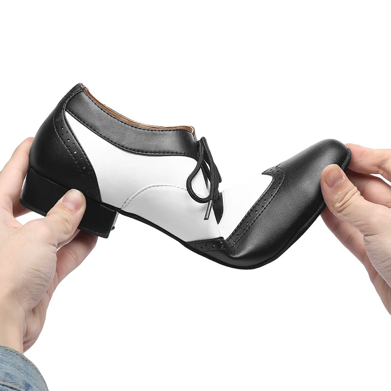 Мужские Танцевальные Туфли DKZSYIM для мальчиков черные туфли на низком каблуке