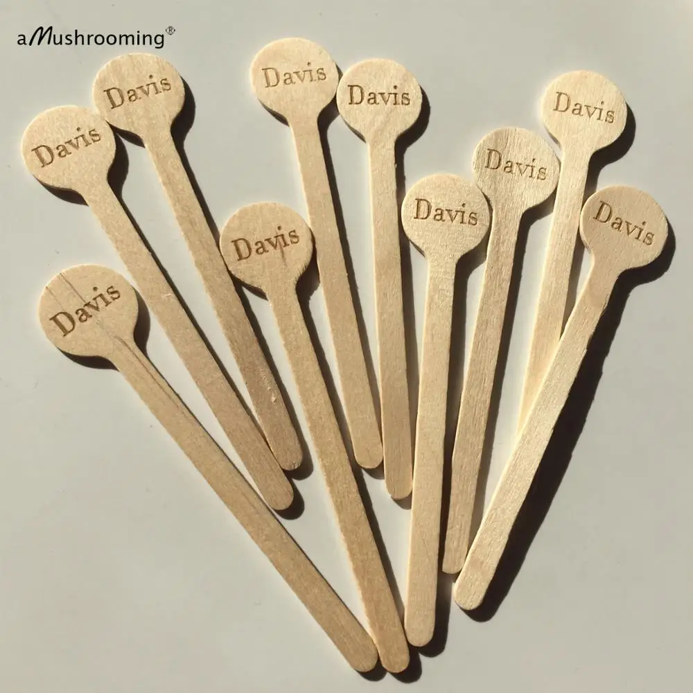 Персонализированные палочки Swizzzle для свадебной Декорации приема имена гостей