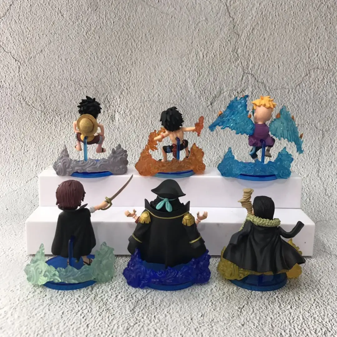 Аниме One Piece Обезьяна Luffy Portgas D Ace Marshall обучение Марко ПВХ экшн-фигурки