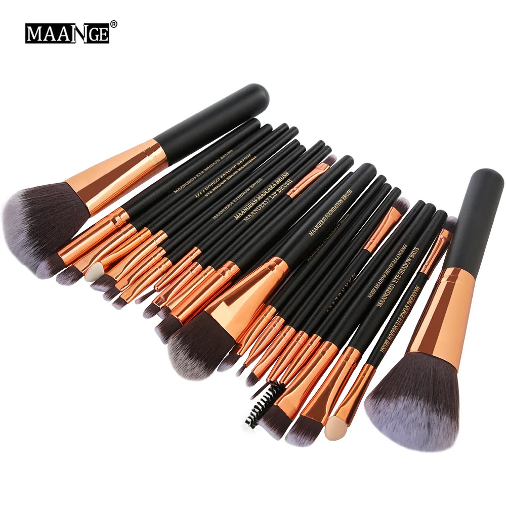 

A Set of 22 Pcs Makeup Brushes Eyeshadow Brush Blusher Concealer Foundation Lip Powder Sets & Kits Brush Set Makeup Tools