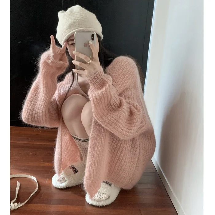 

Свитер женский осенний трикотажный, теплый, однотонный