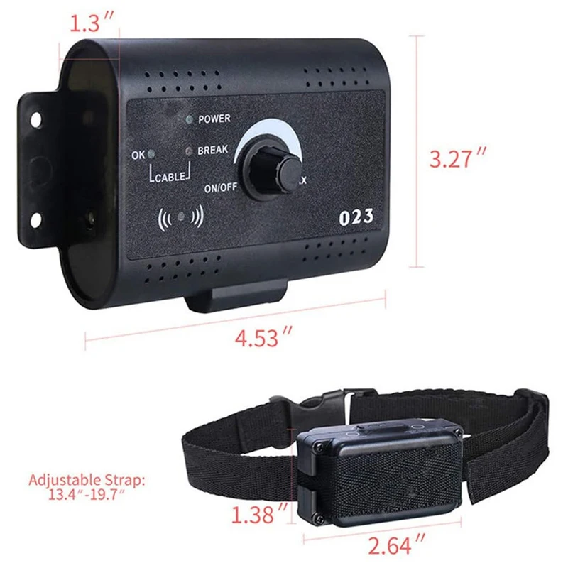 

Pet Dog Electronic Fence Rechargeable Electric Dog Training Collar Receivers Pet Containment System Pet Supplies Dropshipping