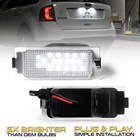 2 шт., Автомобильные светодиодные лампы для номерного знака Ford Escape MK2 08-12 Edge MK1 07-14 Mercury Mariner OEM # 7T4Z13550A