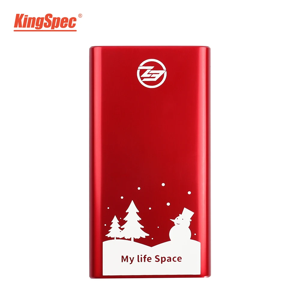 Christmas Version KingSpec ssd жесткий диск Портативный ssd Внешний ssd 120 ГБ 240 ГБ hd внешний 1 ТБ внешний жесткий диск для компьютера ноутбука ssd диск - Цвет: Christmas Version