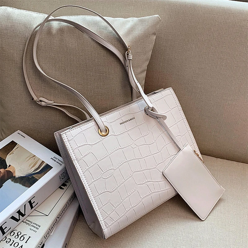 Камень шаблон 2 шт./компл. PU кожаные сумки для женщин 2020 на плечо и кошельки