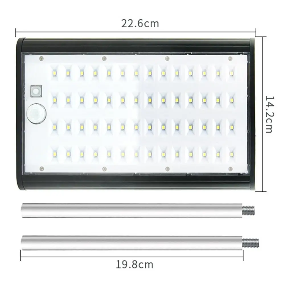 

Waterproof Solar LED Lamp Rotary Body Induction Outdoor Garden Street Wall Light High Color Rendering Long Service Life