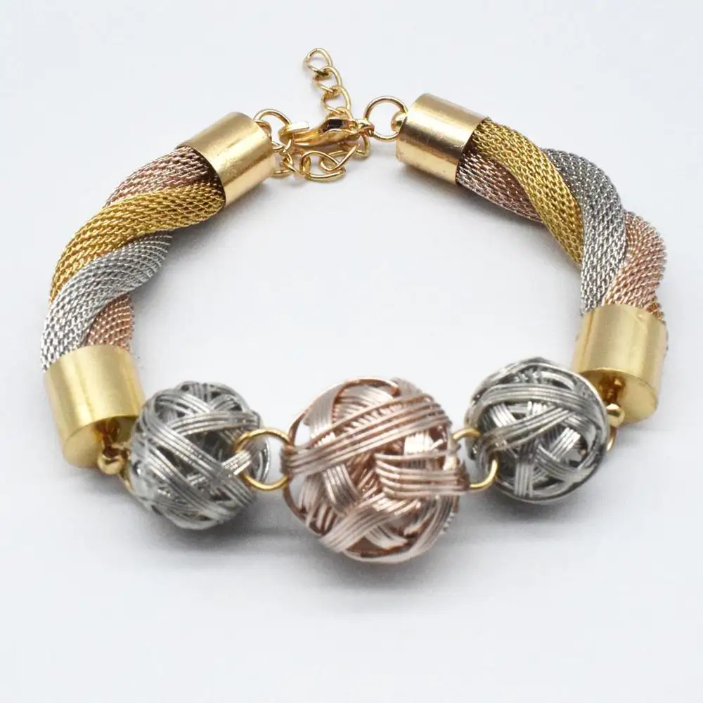 Rose Gold Color Crystal Necklace Earring Bracelet Ring Set Rhinestone New Simple Party Dress Jewelry Sets For Women | Украшения и