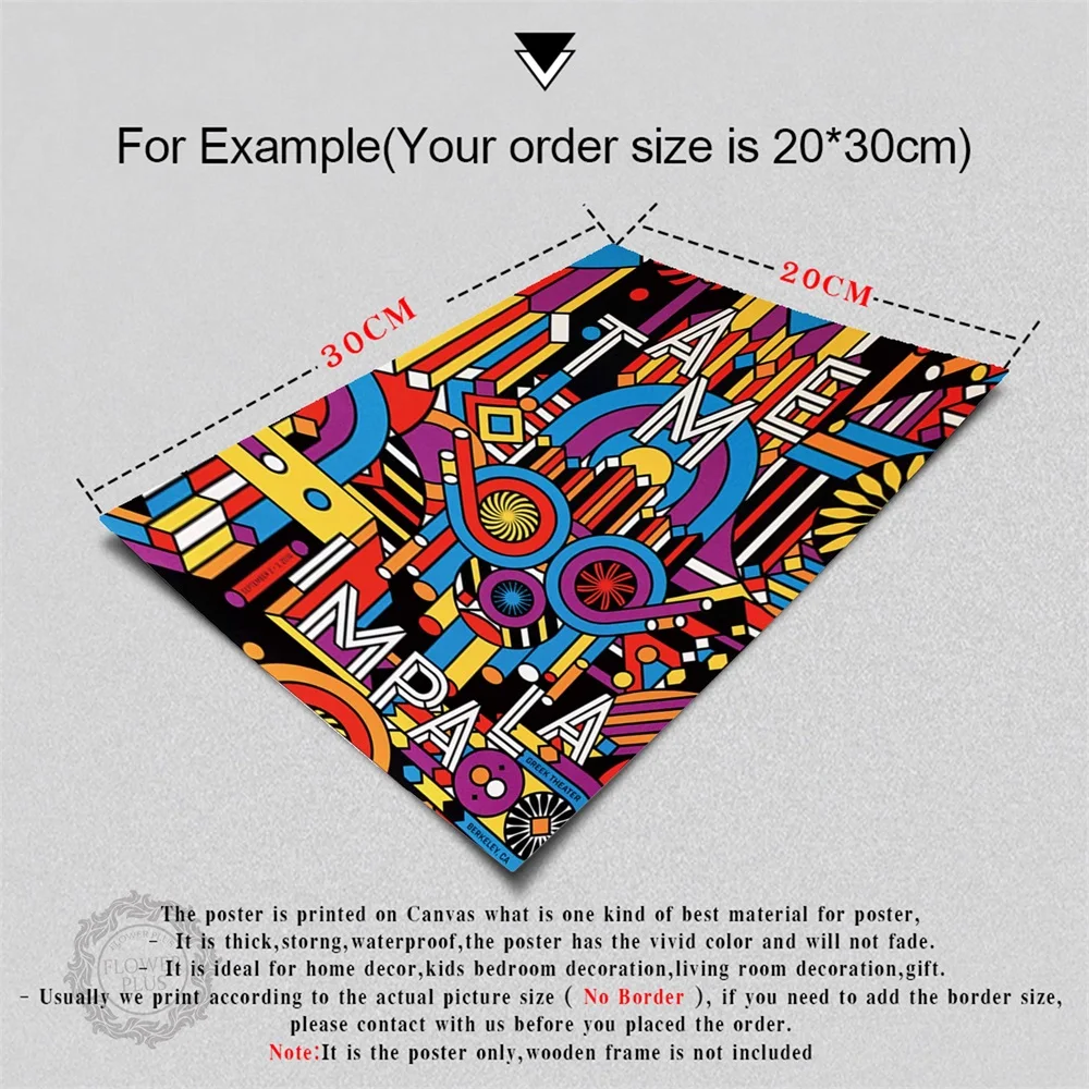 

Tame Impala Trippy Psychedelic Music Star Art Painting Silk Canvas Poster Wall Home Decor