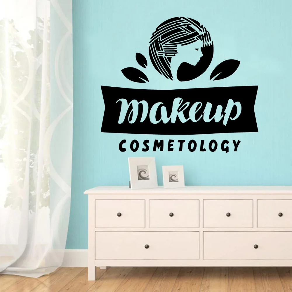 Мультфильм Стиль Макияж Салон красоты cosmetolgy мультфильм настенные наклейки ПВХ