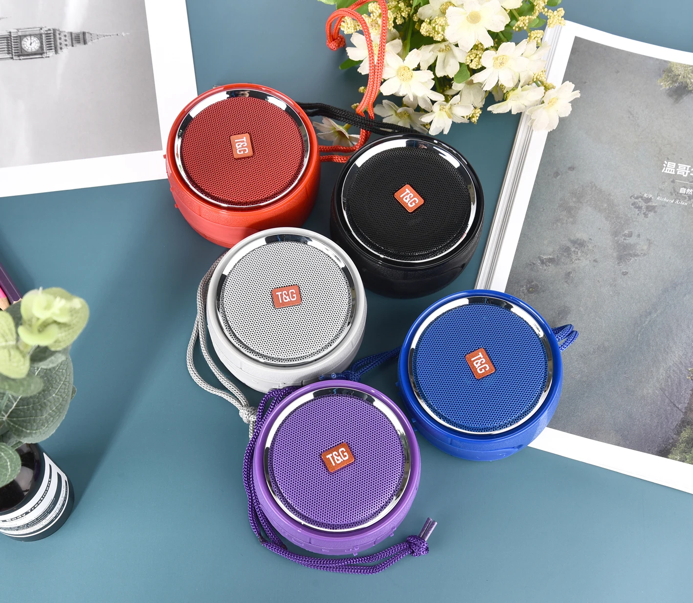 Bluetooth-стереоколонка TG536 FM-радио AUX USB TF Беспроводная колонка уличный маленький