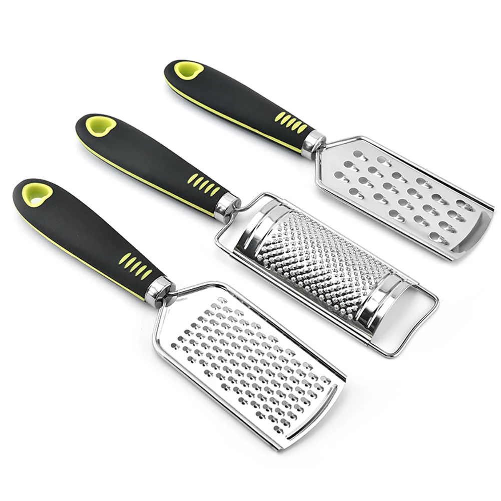 3pcs Multifunctional Rectangle Stainless Steel Mill Cheese Grater Tools Chocolate Lemon Zester Fruit Peeler Kitchen Gadgets | Дом и сад