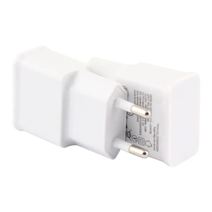

5V 2.0A Plug Dual Double USB Universal mobile phone charger Wall AC Power Charger Home or Travel For iphone xs xr xsmax ipad