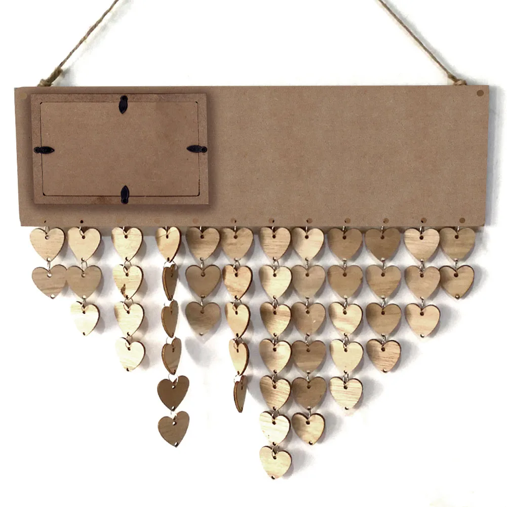 

Wood Birthday Reminder Board Birch Plaque DIY Calendar Special Dates Planner Board Decor HVR88