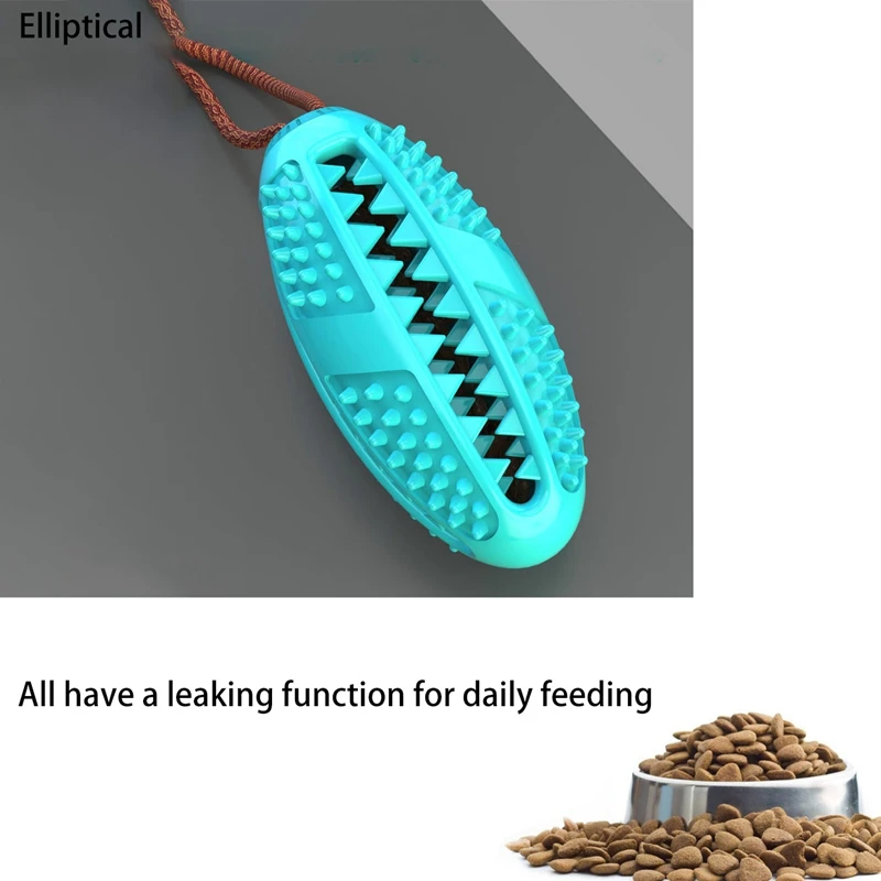 

Pet Chew Toys Rubber Chew Molar Toy With Leak Food Function Suction Cup Dog Teeth Cleaning Toy