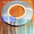 1 кглот 18650 разъемы для батарей питания Антикоррозийные низкое внутреннее сопротивление 99.96% Высококачественная полоса из чистого никеля