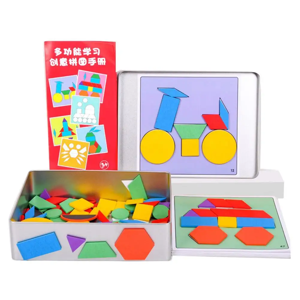 

Baby Children Educational Jigsaw Puzzle Board Set Colorful Wooden Toy Learning