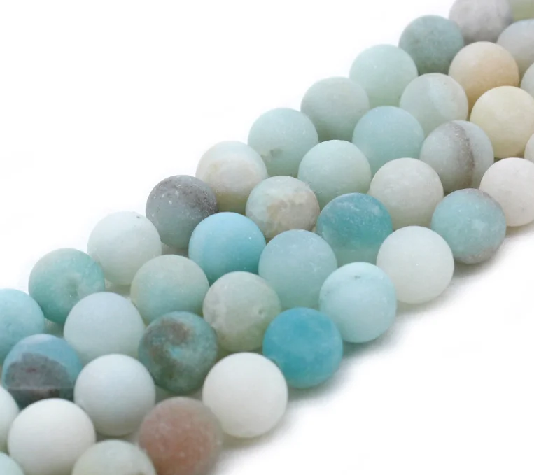 Натуральный Матовый цветочный камень amazon незакрепленные бусины | Украшения и