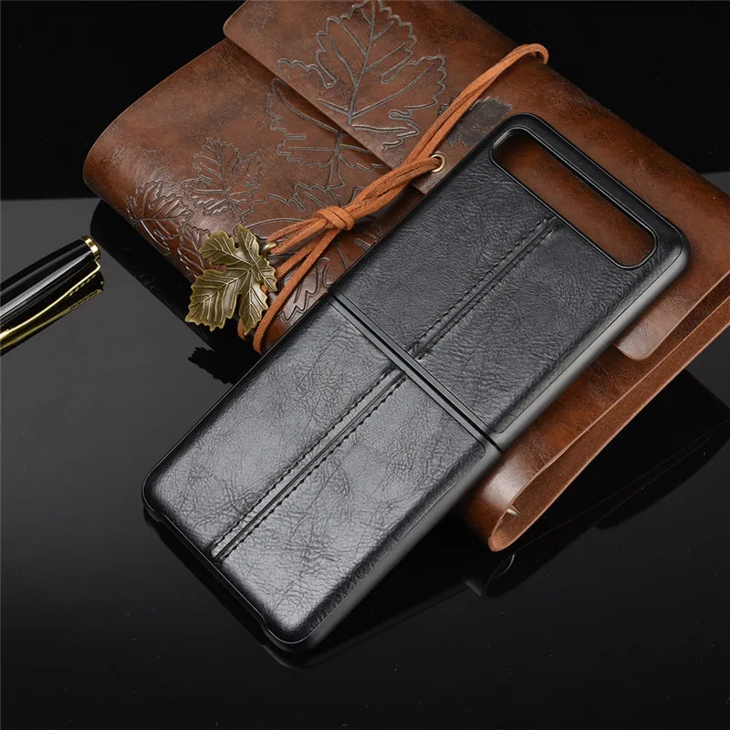 Luxury Leather Case for Samsung Galaxy Z Flip 3 Case All-inclusive Explosion Proof PC Cover Vintage Shell for Galaxy Z Flip Case