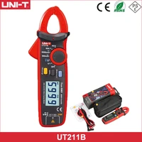 uni t ut211b acdc 60a mini digital clamp meters true rms ammeter v f c ncv resistancecapacitance test lcd backlight
