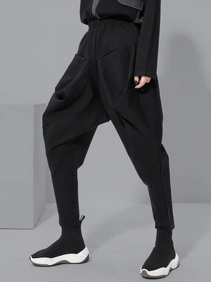 2020 весна и осень большие размеры персонализированные шаровары свободная талия BF