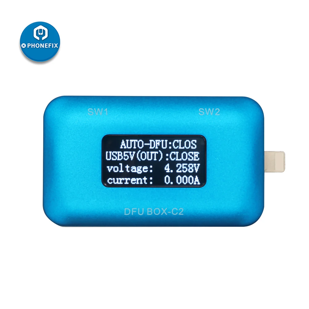 Коробка JC DFU C2 для восстановления перезагрузки IO * S iPhone USB дисплей тока напряжения