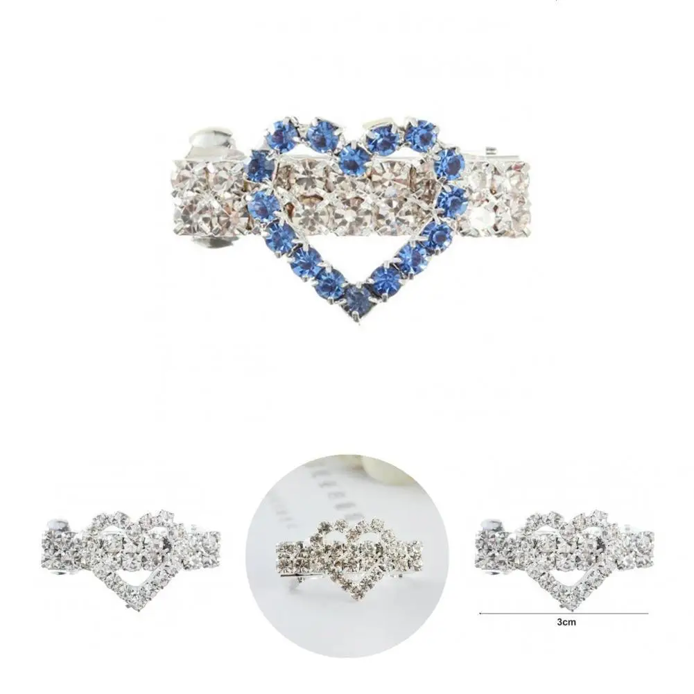 Pet Hair Clips  Puppy Rhinestone Hair Barrettes