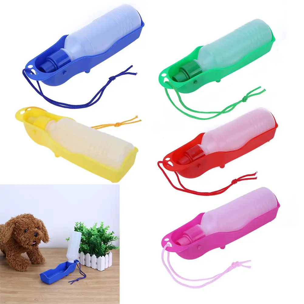 

250ml Dog Water Bottle Pet Outdoors Portable Sport Water Bottle Dog Drinking Fountain Plastic Travel Dogs Bottles