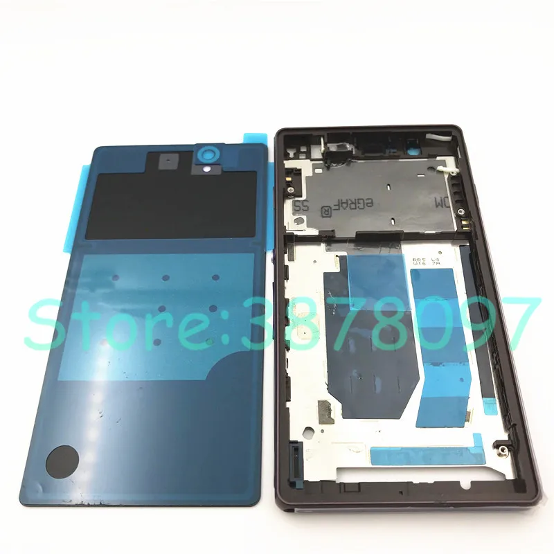 Для Sony Xperia Z L36h C6602 C6603 полный корпус передняя рама боковая полоса порт задняя
