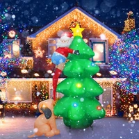 180cm giant inflatable christmas tree with led fun toys ornament outdoor yard decoration christmas party prop home decor