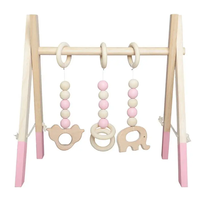 

Nordic Wooden Newborn Fitness Rack Children Room Decorative Toy Photography Prop