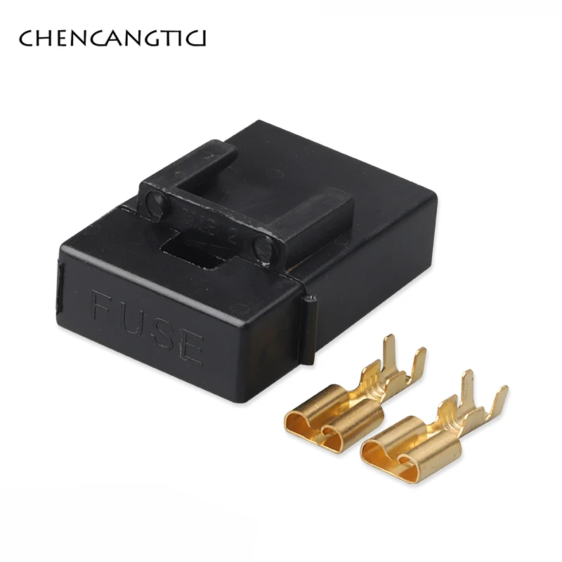 5 комплектов 2 контактный средний автомобильный держатель предохранителя разъем