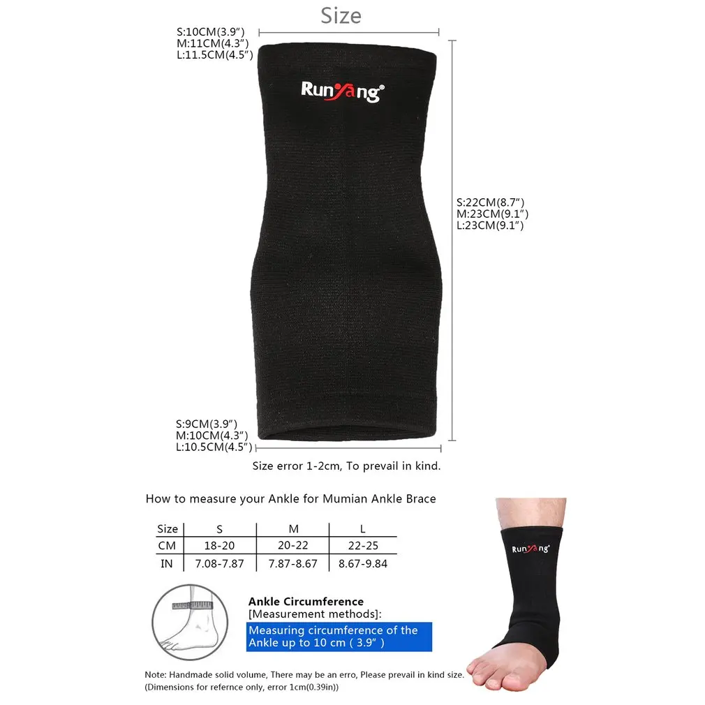 Дышащий эластичный бандаж на лодыжку для мужчин и женщин баскетбольный