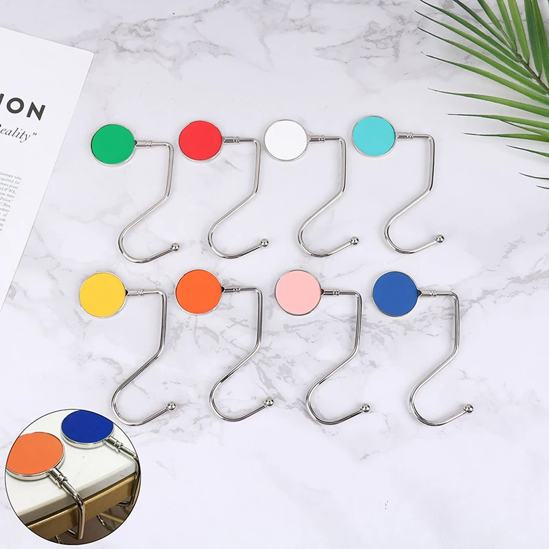 

1Pcs Alloy Hook Portable Metal Bag Purse Handbag Hanger Foldable Hanging Table Desk Hook Folding is Very Convenient