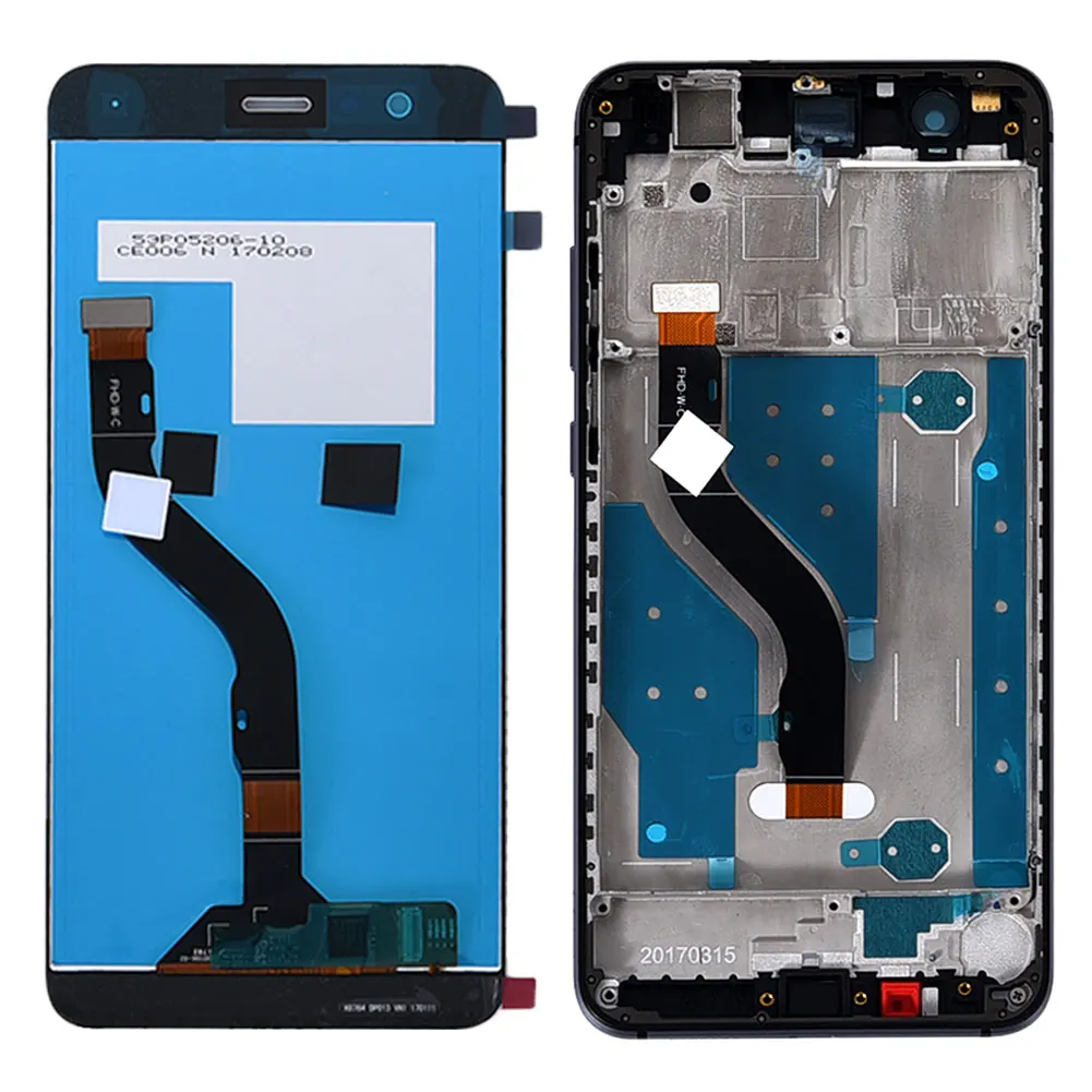 original for huawei p10 lite lcd display touch screen with frame lx2j lx2 lx1a l03t lx3 digitizer assembly mobile phone parts free global shipping
