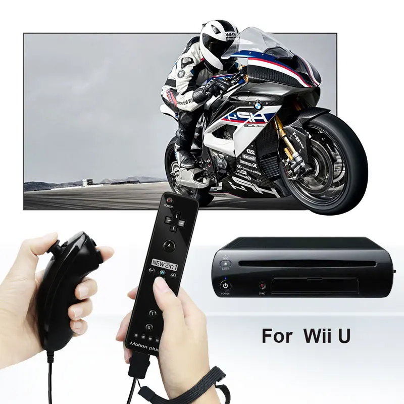 Встроенный беспроводной пульт дистанционного управления Motion Plus для Nintendo wii Nunchuck для Nintendo wii Пульт дистанционного управления джойстиком Joypad