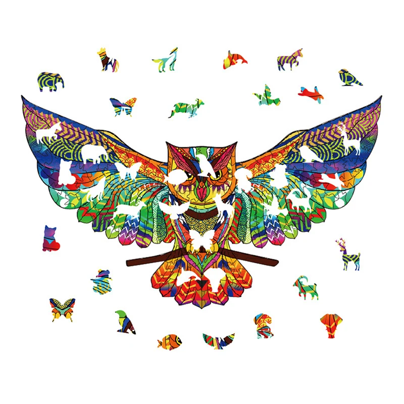 Пазл с орлом 3D Деревянный пазл детские деревянные поделки сделай сам