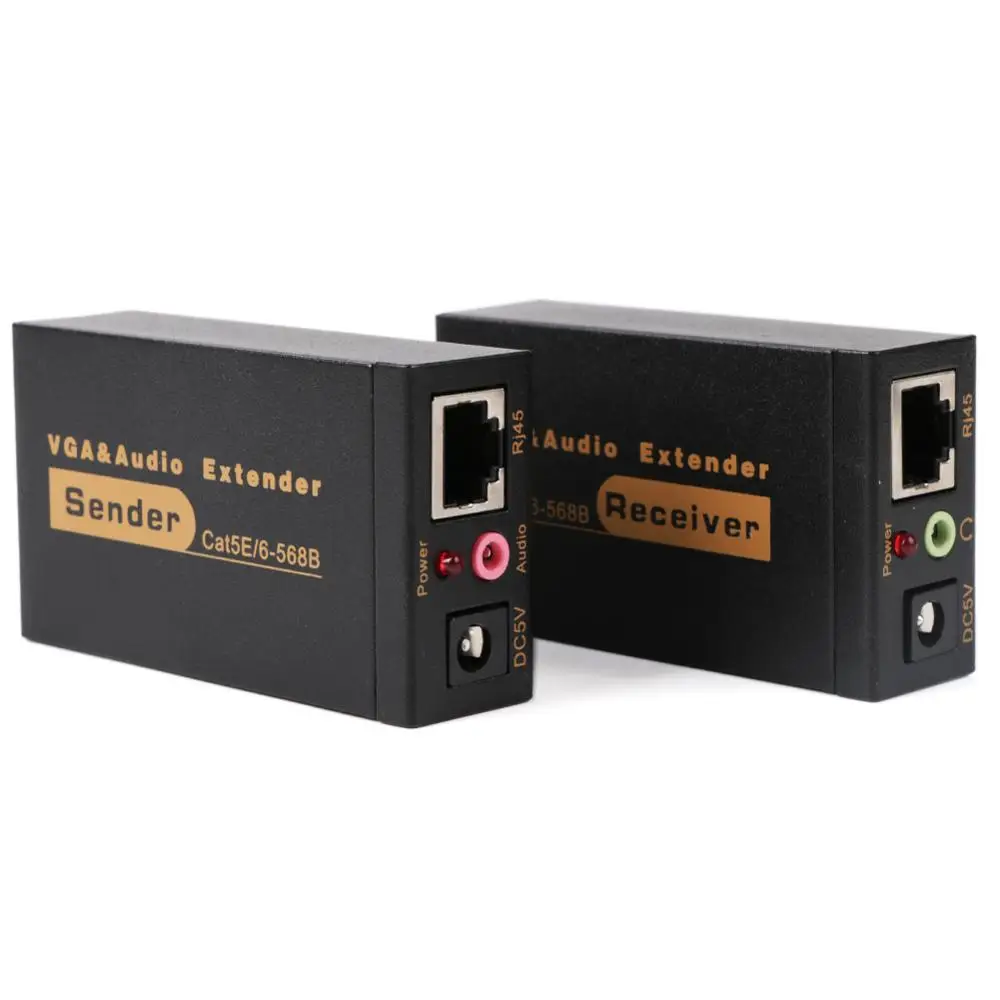 VGA кабель с адаптером для усиления сигнала стойкая краска цвета VGA-100MS Сетевой