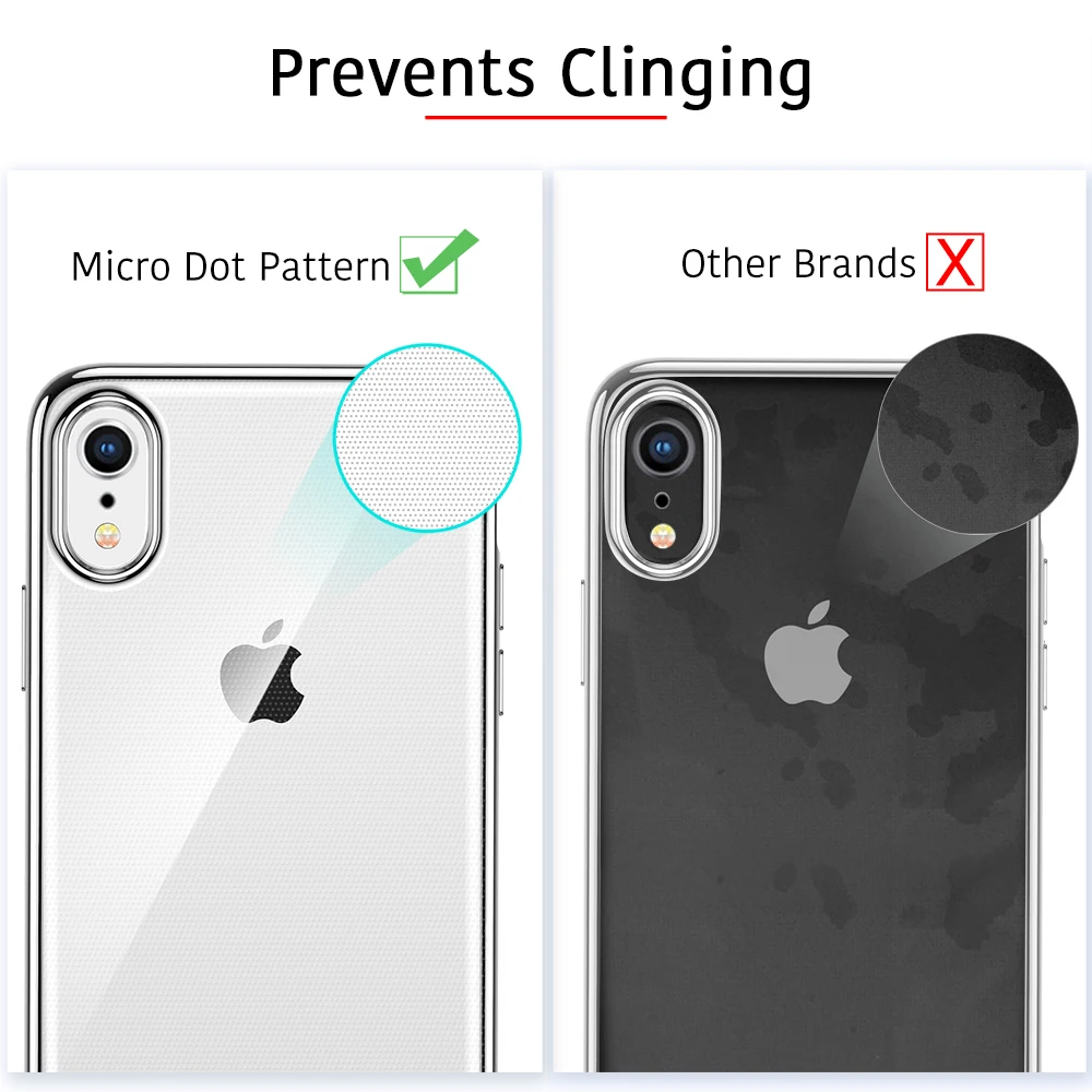 ESR 1 мм Ультратонкий Мягкий ТПУ покрытие рамка чехол для телефона для iPhone XS XR XS Max чехол Полный Чехол для iPhone XS XR XS Max чехол для телефона