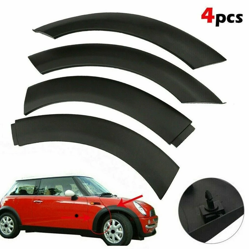 

NEW-4Pcs автомобильное колесо, верхнее крыло, арка, отделка, резина для Mini Cooper 2002-2008 51131505864 51131505865