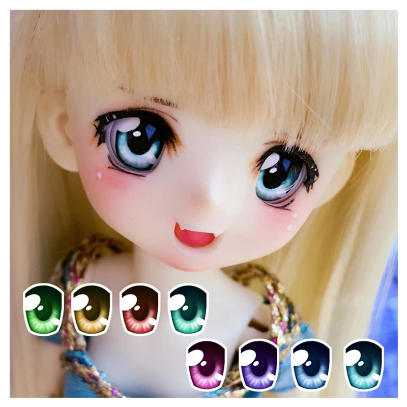 Глаза куклы BJD 10 22 мм с металлическим эффектом 2D глаза для 1/8 1/6 1/4 1/3 SD DD аксессуары