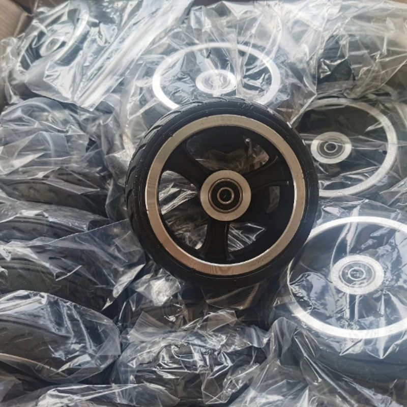 

6 Inch Scooter Wheel for Wheelchair Rear Wheel Factory Aluminum Alloy Rubber Scooter Wheels