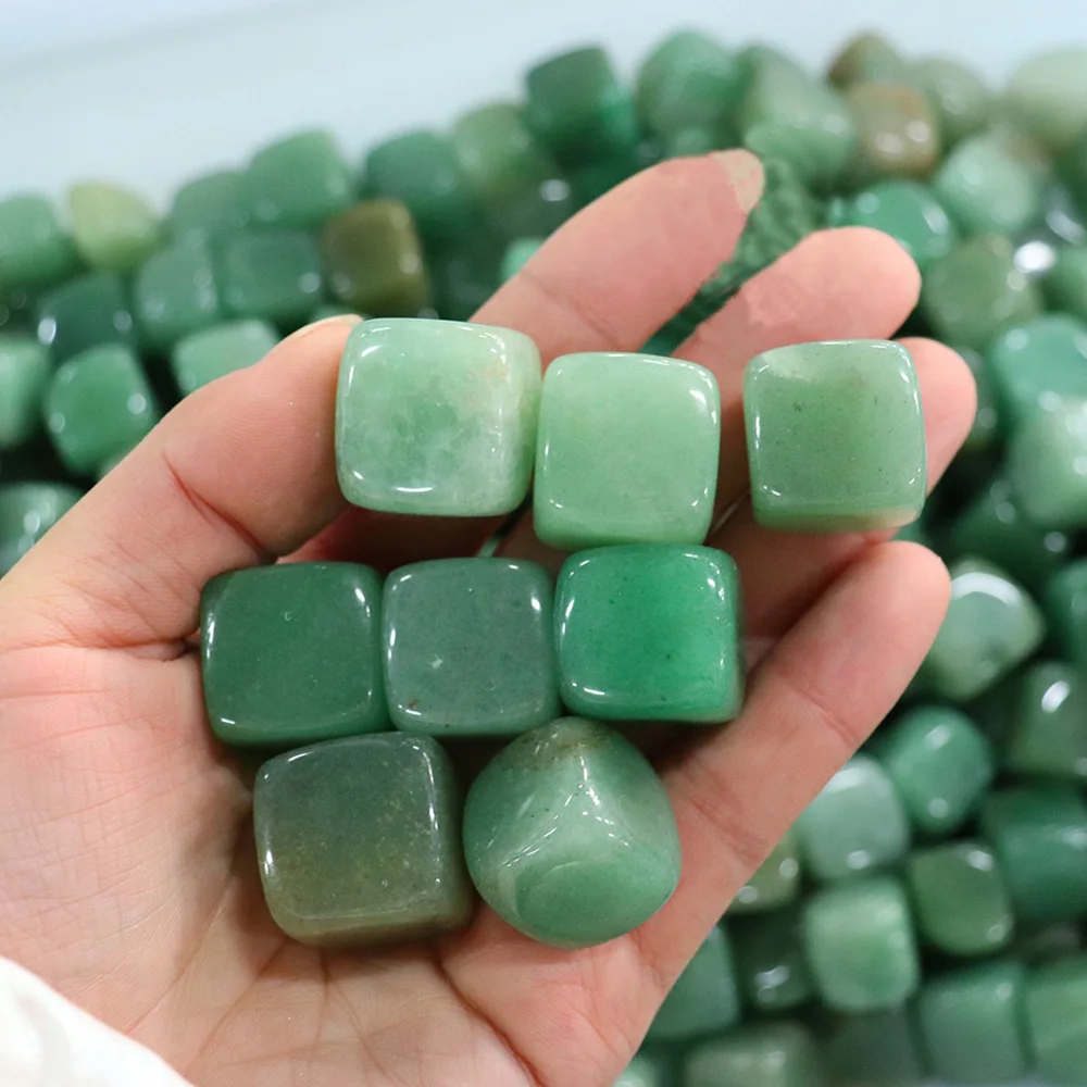 

Natural Green Tangling Jade Tumbled Stones Crystals Mineral Specimen Healing Raw Gemstones
